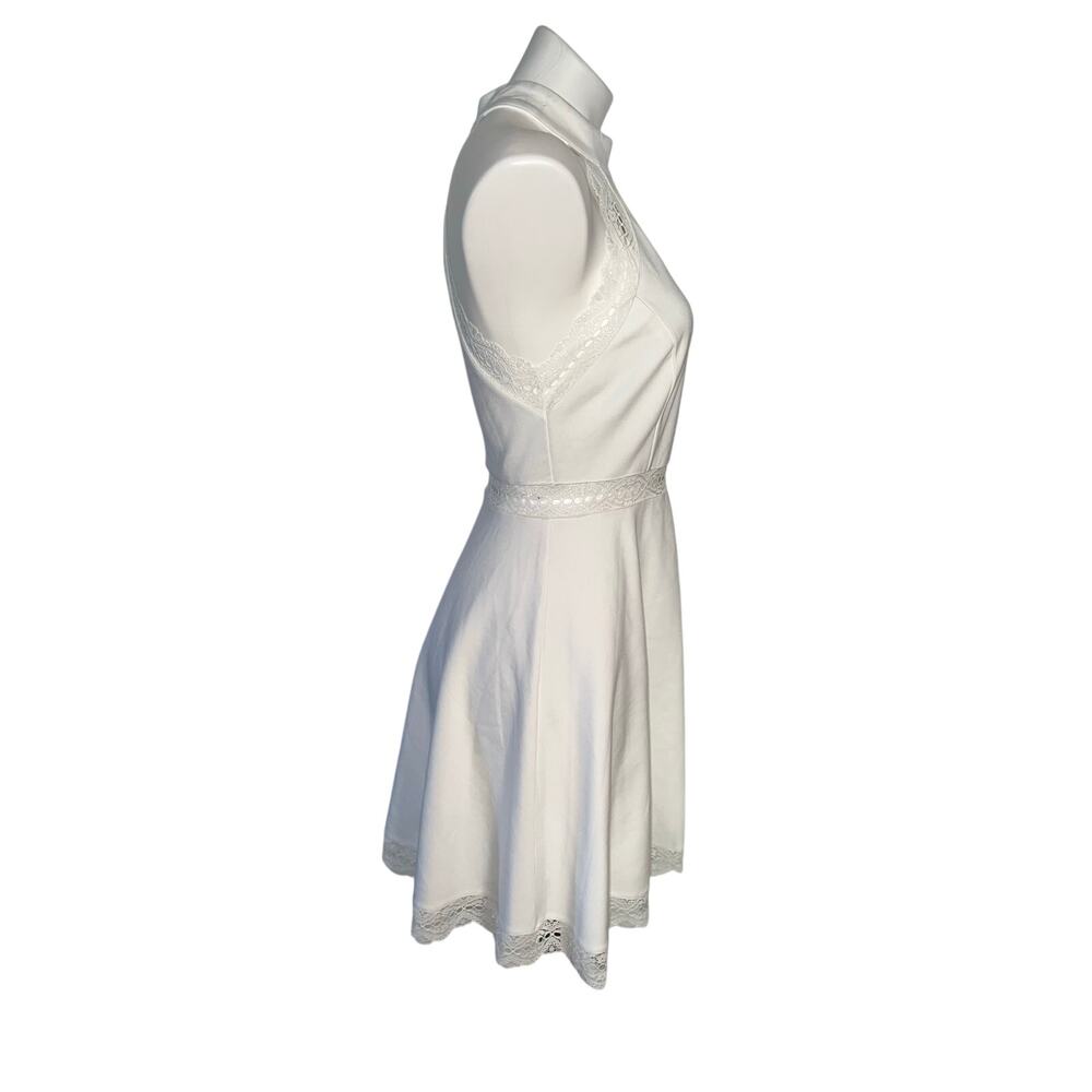 Lulus women’s New white halter reach out my hand skater dress - Picture 3 of 15